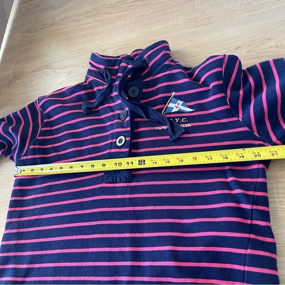 Cuffy’s of Cape Cod Pullover Nautical Striped Sweatshirt Long sleeve Sweater - Picture 8 of 10